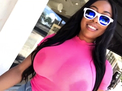 CamSoda – Moriah Mills struts in public showing big tits